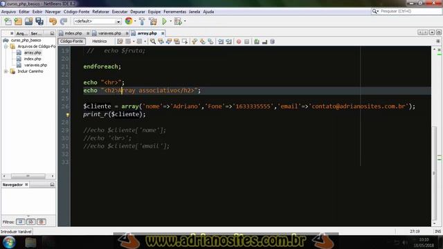 Curso PHP Básico para iniciantes aula15 p2 - Rev.2018 смотреть онлайн
