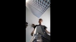 Giant boy Matthew destroys a city