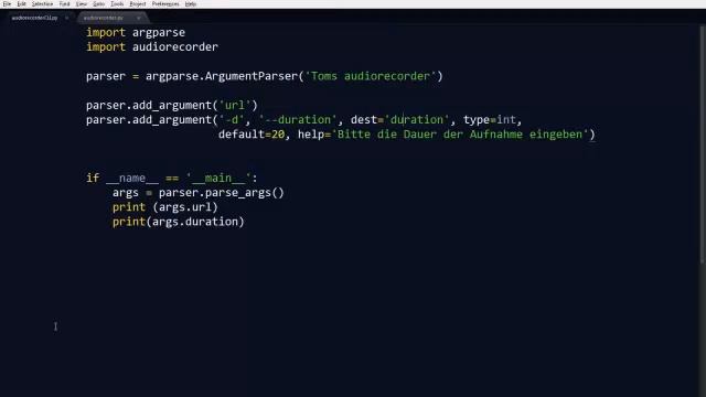 Python Argparse смотреть онлайн