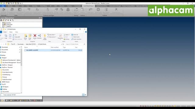 Input CAD | Alphacam 2018 R2 смотреть онлайн