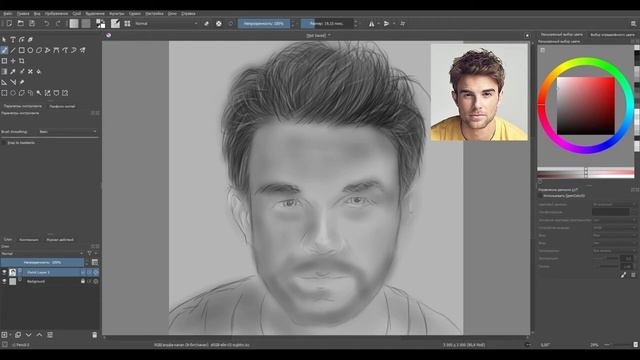 Как нарисовать Натаниэль Бузолич в программе #Krita смотреть онлайн