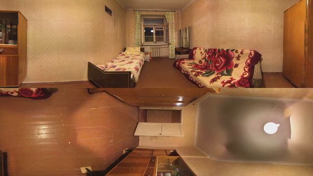 Жилая комната. ул.Советская. Панорамная фотография. смотреть онлайн