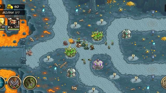 Kingdom Rush Origins - Грязная яма - Железное испытание - Ветеран - (Без комментариев) смотреть онлайн