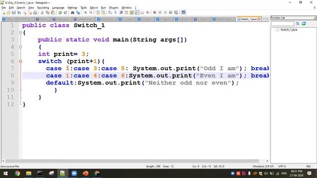 3.1 JAVA - Decision Making - Switch statement part 1 смотреть онлайн