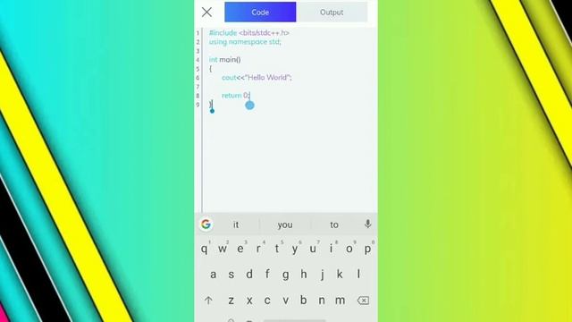C++ 'Hello world' code in Android mobile смотреть онлайн