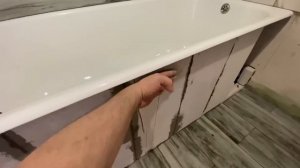 Установка ванны под плитку