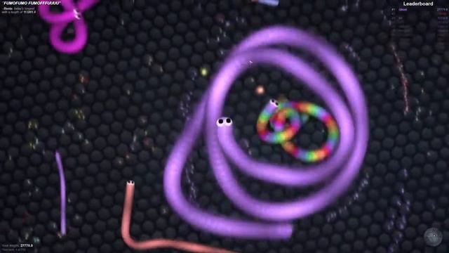 Slither.io | 100000 массы| Best moments смотреть онлайн