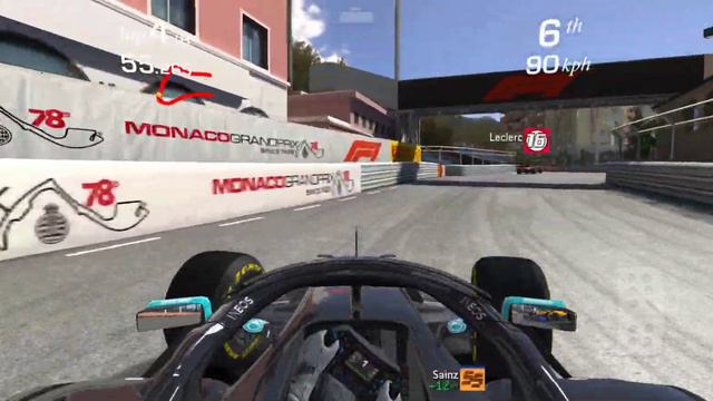 Winning Monaco GP, From Last to First, Mercedes AMG W11 EQ Performance, 8 Laps, RealRacing3 смотреть онлайн