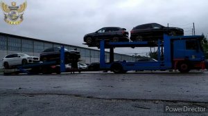 Работа на автовозе. Пример загрузки 7и автомобилей. ч.8