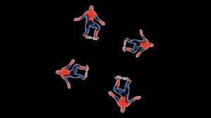Spiderman Dance on hologram Techonology Video for 4 face Holographic Pyramid 4 face view