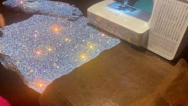 How To Sew A Sequin Prom Dress With Bodice Applique And Circle Skirt Train (DIY)
