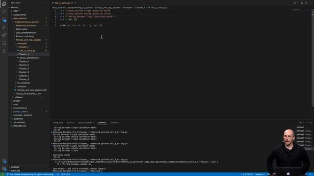 Strings - Defining recap - Python смотреть онлайн