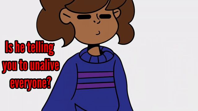 Frisk is talking to god. [Undertale animation] смотреть онлайн