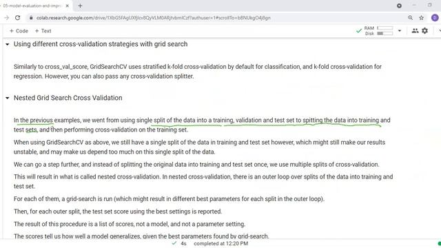 Nested Grid Search Cross Validation смотреть онлайн
