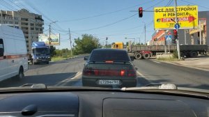 Проезд перекрестка с круговым движением и часть экзаменвционного маршрута