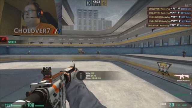 [CS:GO] AIM TRAINING Livestream on Aim Botz Map смотреть онлайн