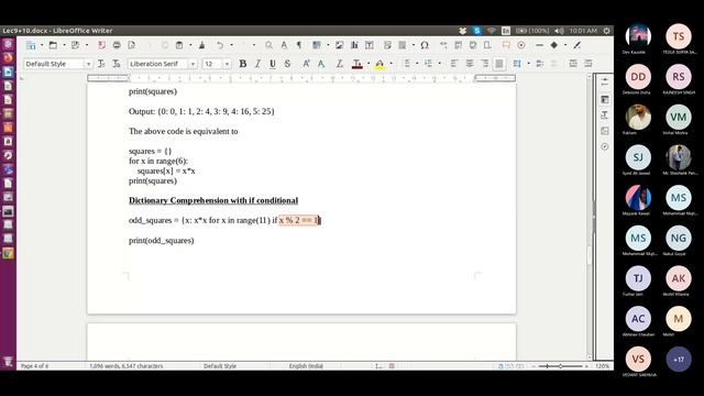 Lecture 10 | Recap of Literal collections | Dictionary | Dictionary Comprehension with if-else смотреть онлайн