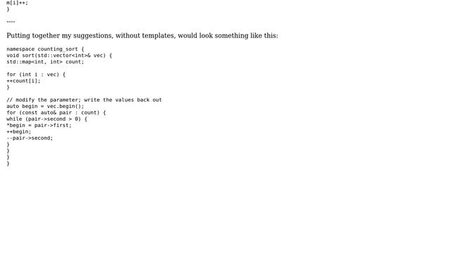 Code Review: Implementation of Counting Sort using C++ (4 Solutions!!) смотреть онлайн