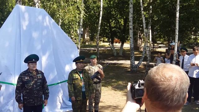 Открытие монумента пограничникам всех поколений в Павлодаре 18.08.2018. смотреть онлайн