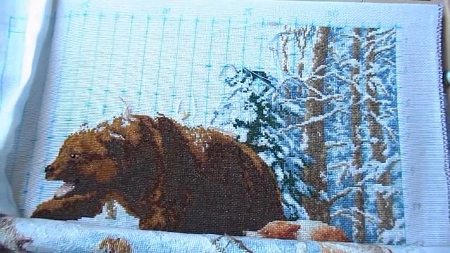 #вышивка Вышивка. Процесс " Хозяин леса" смотреть онлайн