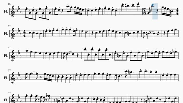 Flute Sheet Music: How to play Paint It Black by Wednesday Addams смотреть онлайн