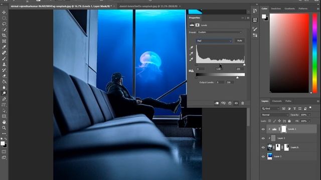 Underwater Office Photo Manipulation | Basics | PhotoShop Tutorials | How to edit in Photoshop смотреть онлайн
