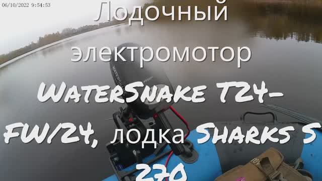 Китайский лодочный электромотор WaterSnake T24-FW/24 - итоги эксплуатации 1-го сезона!