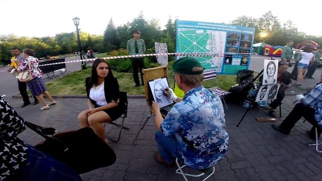 GoPro Hero 3+Be: Художник рисует девушку. смотреть онлайн