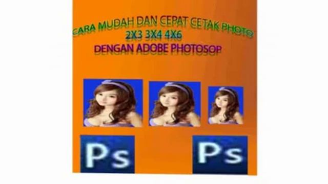 cara cetak foto dengan photoshop cs3 смотреть онлайн