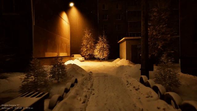 Русский двор,зима, безнадёга .Russian Winter на Unreal Engine 5 смотреть онлайн
