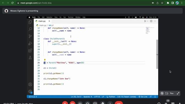 Python Inheritance --- Session: 05 April 2023, 9 PM смотреть онлайн