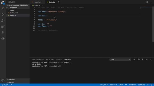#5. (2/2)Variable va ishlatilish o'rinlari | o'zgaruvchilar смотреть онлайн