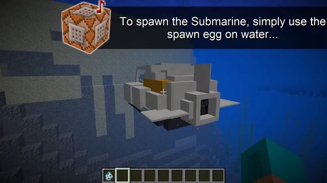 [1.13 Minecraft] Craftable Mini SUBMARINE - Command Datapack смотреть онлайн