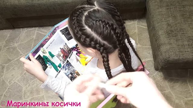?Оригинальная прическа с лентами для девочки смотреть онлайн