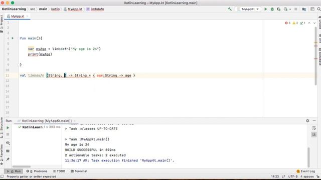 9) Lambda Function | Expression Explained | Kotlin Tutorial in Hindi & Urdu смотреть онлайн