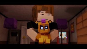 "Afton Family" | FNAF Minecraft Music Video (Song By KryFuze)