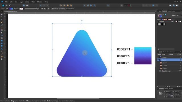 (waves) Logo Design in Affinity Designer Windows смотреть онлайн