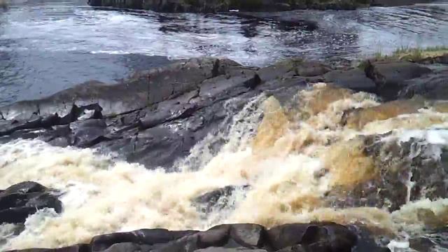 Рускеальские водопады на реке Тохмайоки. Карелия. 11 мая 2014 смотреть онлайн