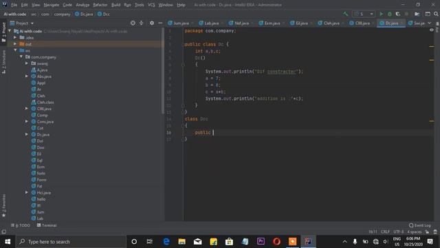 Default Constructor in Java смотреть онлайн