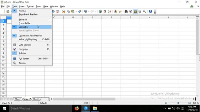 14 Open Office Calc View Toolbar смотреть онлайн