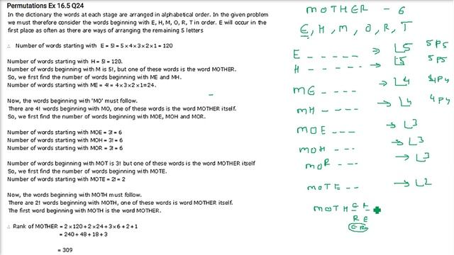 Permutations Lexicographic Dictionary Rank based Question Answer हिंदी смотреть онлайн