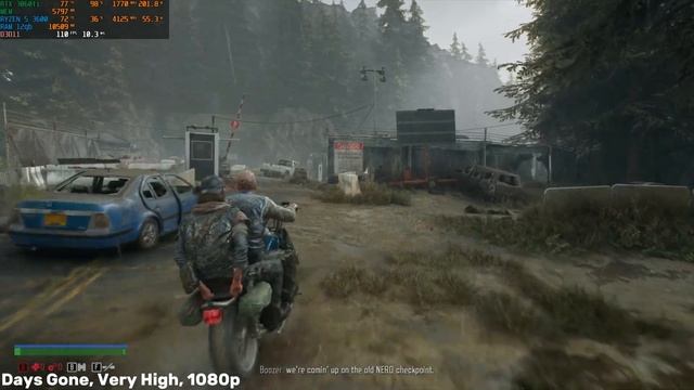 Days Gone | RTX 3060 ti | RYZEN 5 3600 | 1080p | Very High Settings Test смотреть онлайн