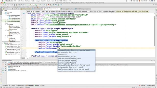 Tutorial Collapsing Toolbar Android Parte1/2 en Español смотреть онлайн