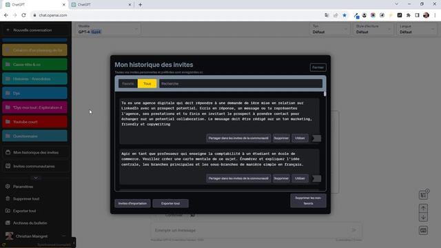 Superpower ChatGPT : Comment Profiter au Maximum des Onglets Invites et Historique ? смотреть онлайн