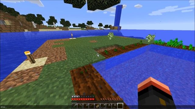 Minecraft с Bitom,  ферма, и подводный купол!!!!