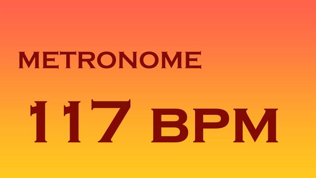 METRONOME 117 BPM смотреть онлайн
