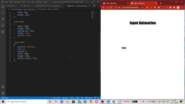 Input Animation Using Html & CSS Only | No JavaScript Use смотреть онлайн