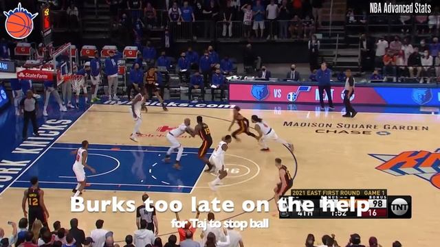 Knicks Pick and Roll Defense - Game 1 2021 Playoffs vs. Atlanta Hawks смотреть онлайн