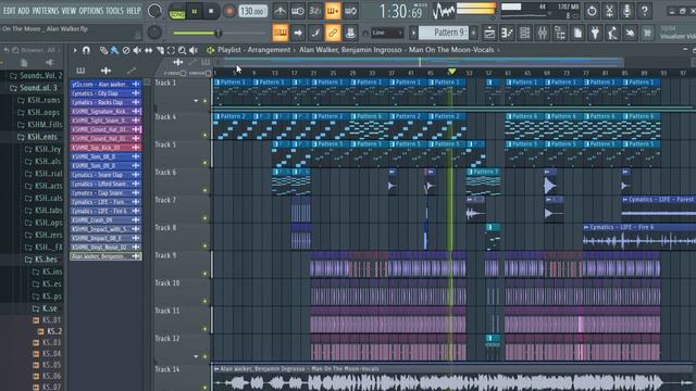 Alan Walker x Benjamin Ingrosso - Man on The Moon (Fl Studio Remake + Free Flp) смотреть онлайн