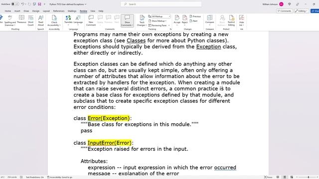 Python TV53 User defined Exceptions смотреть онлайн